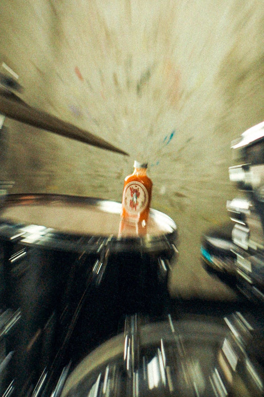 BTS: A drum kit and hot sauce